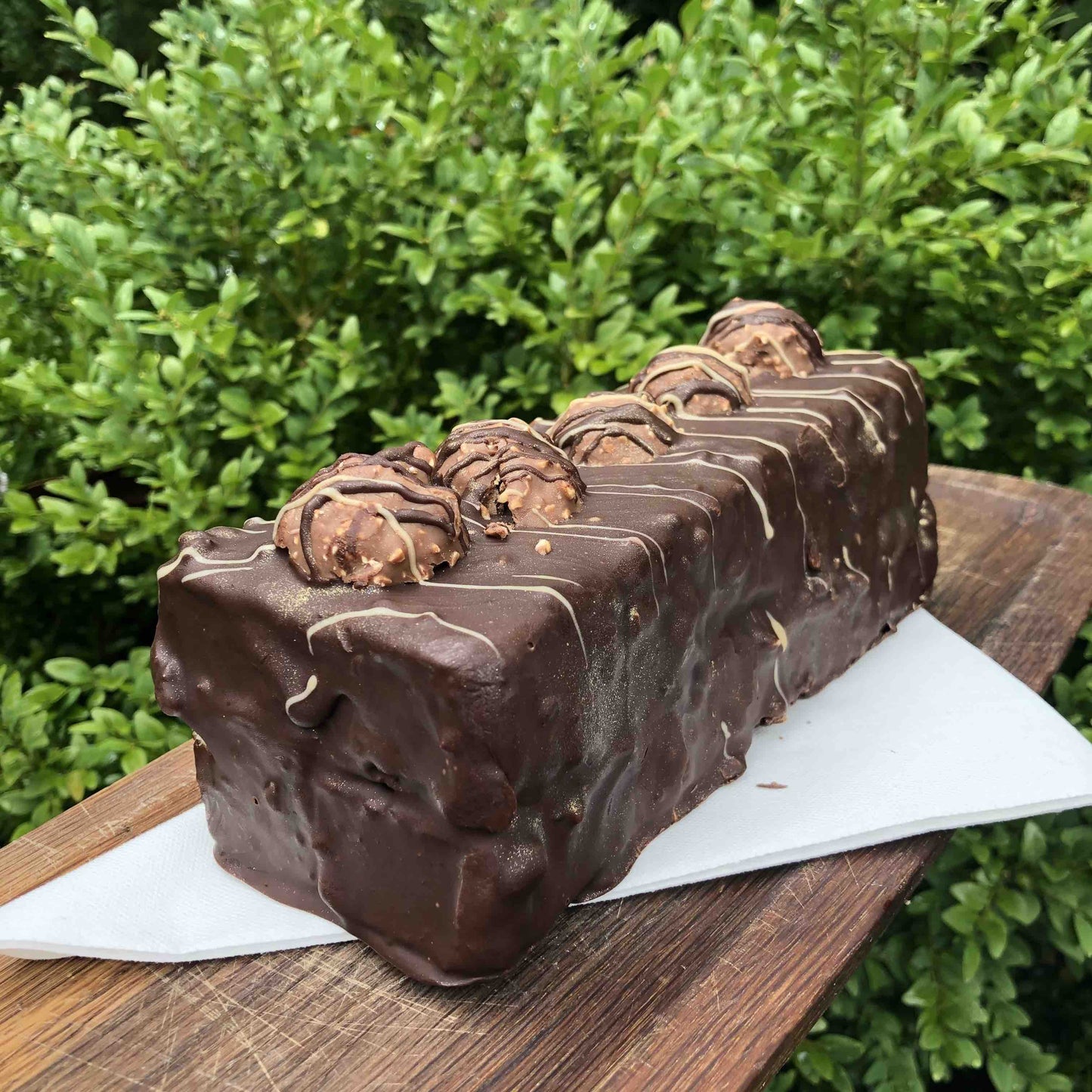 Battenbergella & Rocher Brownie Cake