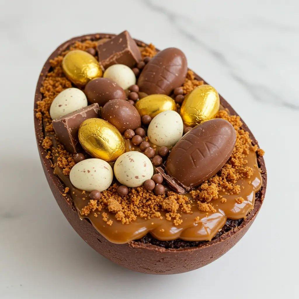 Biscoff Billionaires Loaded Easter Egg 🐣 - Brownie Heaven