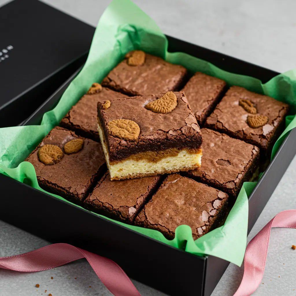Biscoff Brownie Blondie - Brownie Heaven