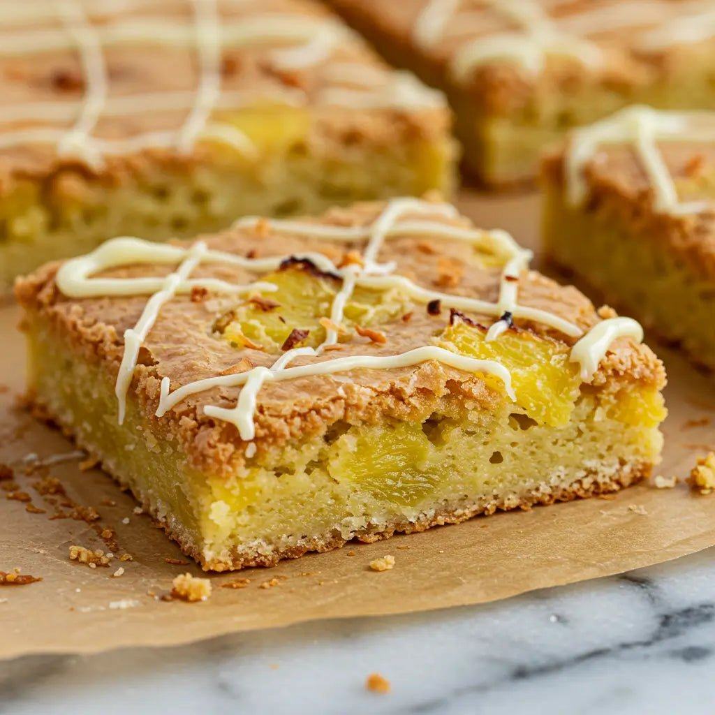 Charred Pineapple, Coconut & Szechuan Blondie 🍍🔥 - Brownie Heaven