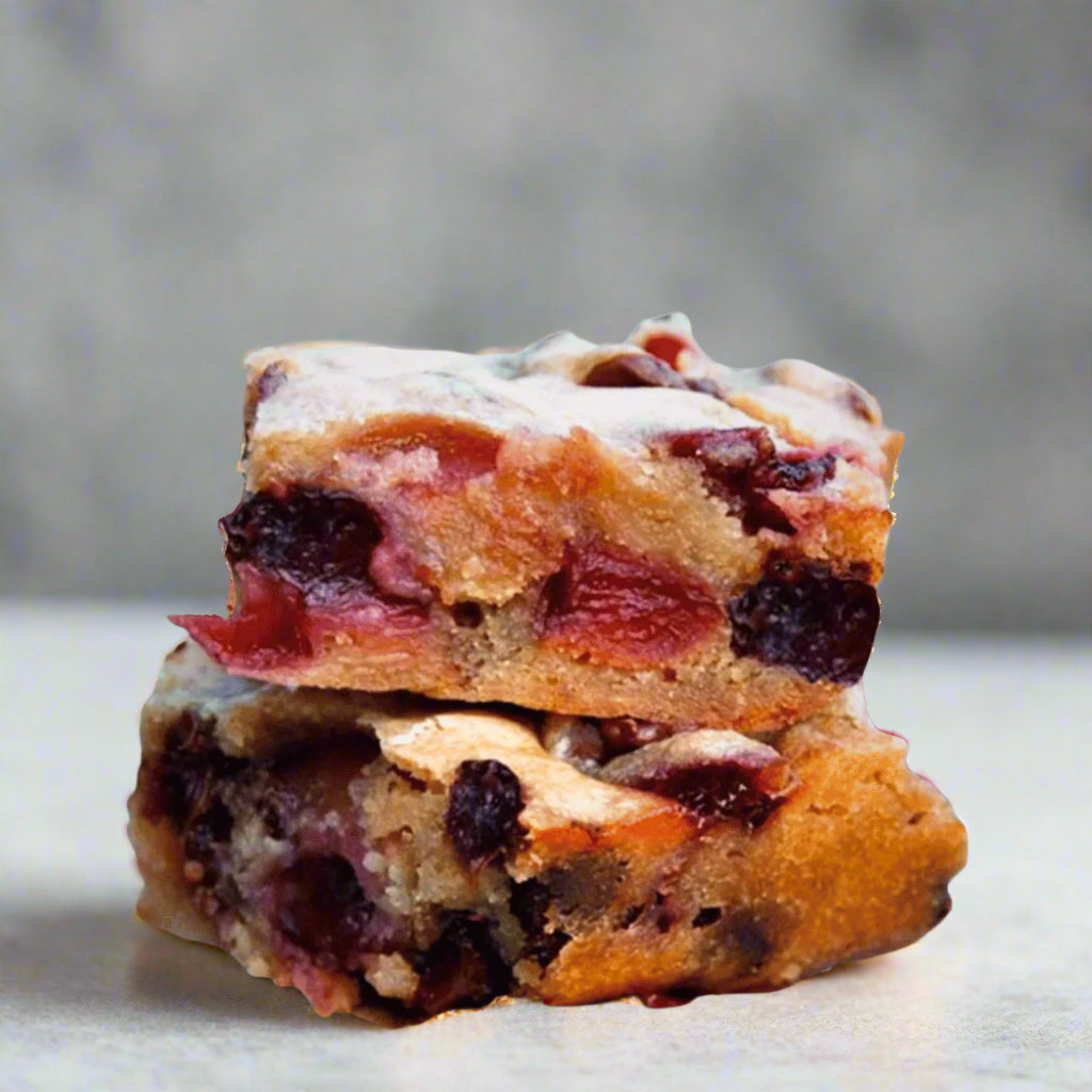 Cherry Cherry Blondies - Brownie Heaven