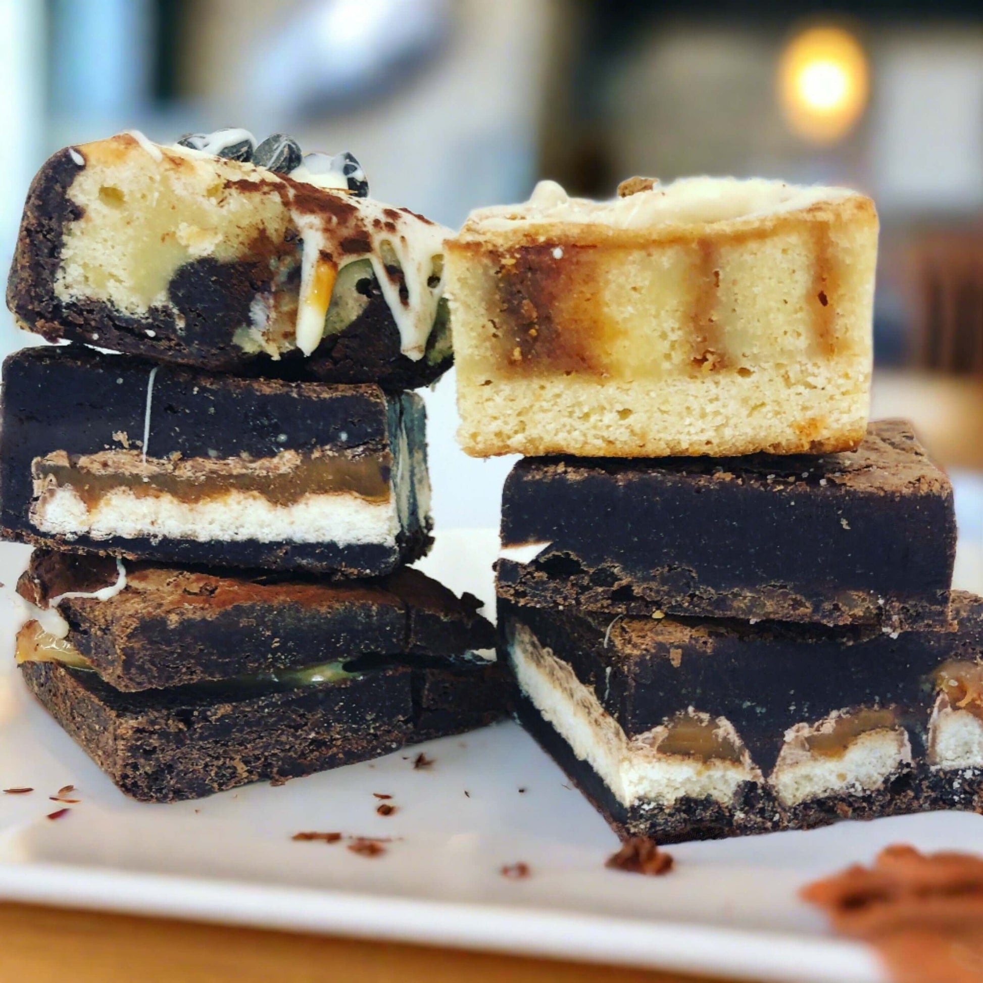 Dark Chocolate Brownies - Mixed Selections Of Chocolate Brownies