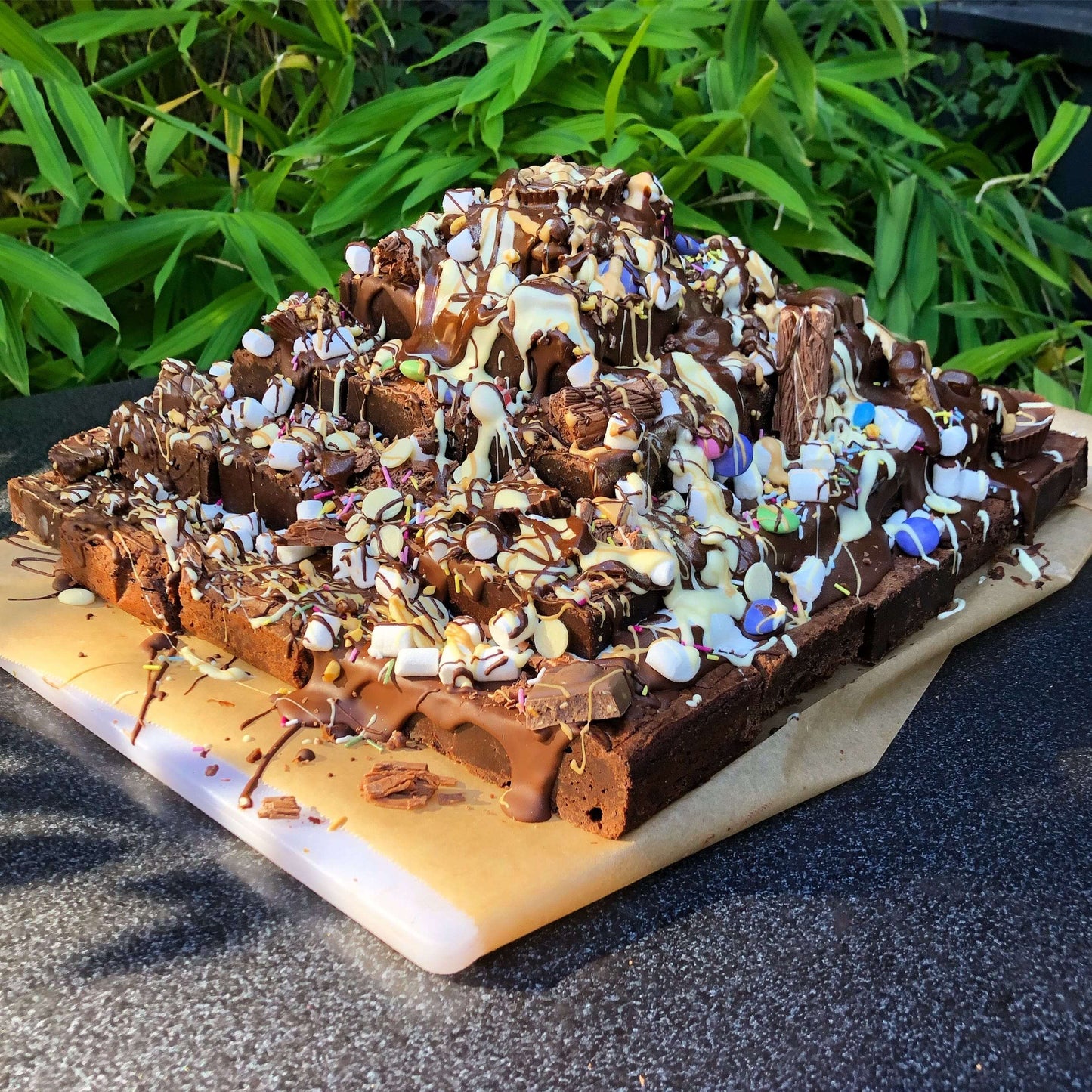 Gift Ideas - Kilimanjaro Mixed Brownie Stack With Choice Of Toppings