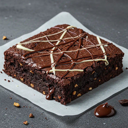 Hazelnut Praline & Miso Dark Chocolate Brownie 🌰🍯 - Brownie Heaven
