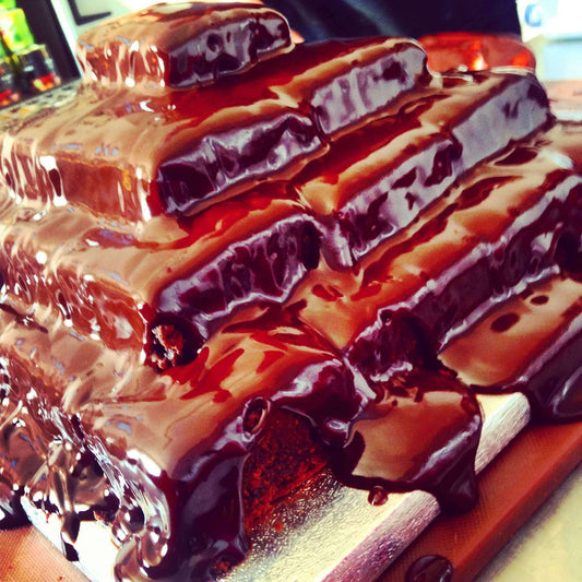 Heavenly Celebration Cakes - Brownie Wownie Mountain Stack Covered In Chocolate