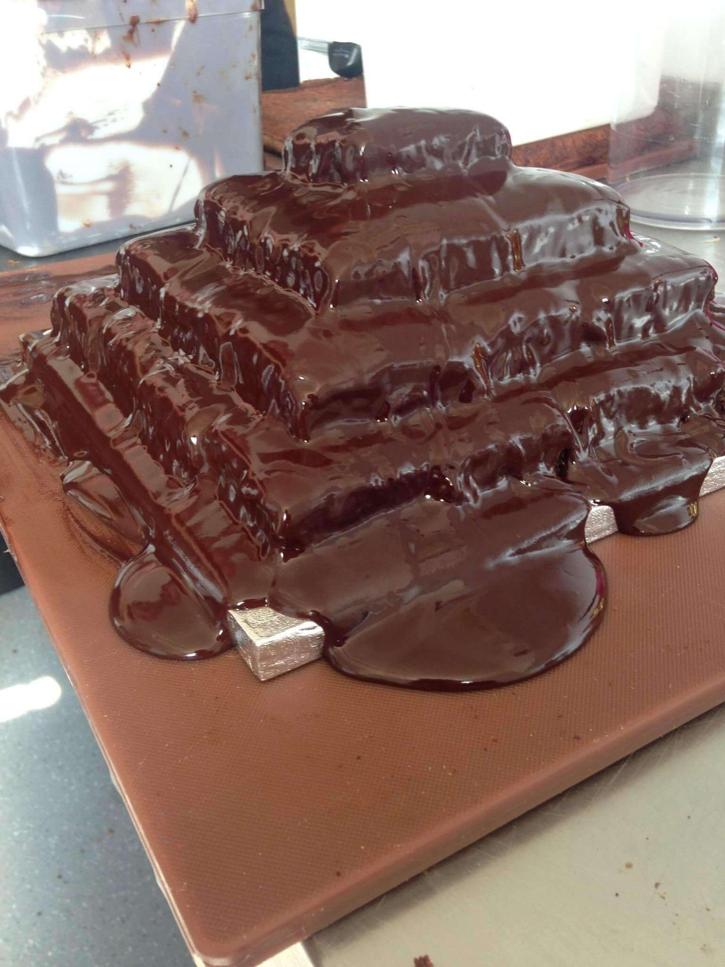 Heavenly Celebration Cakes - Brownie Wownie Mountain Stack Covered In Chocolate