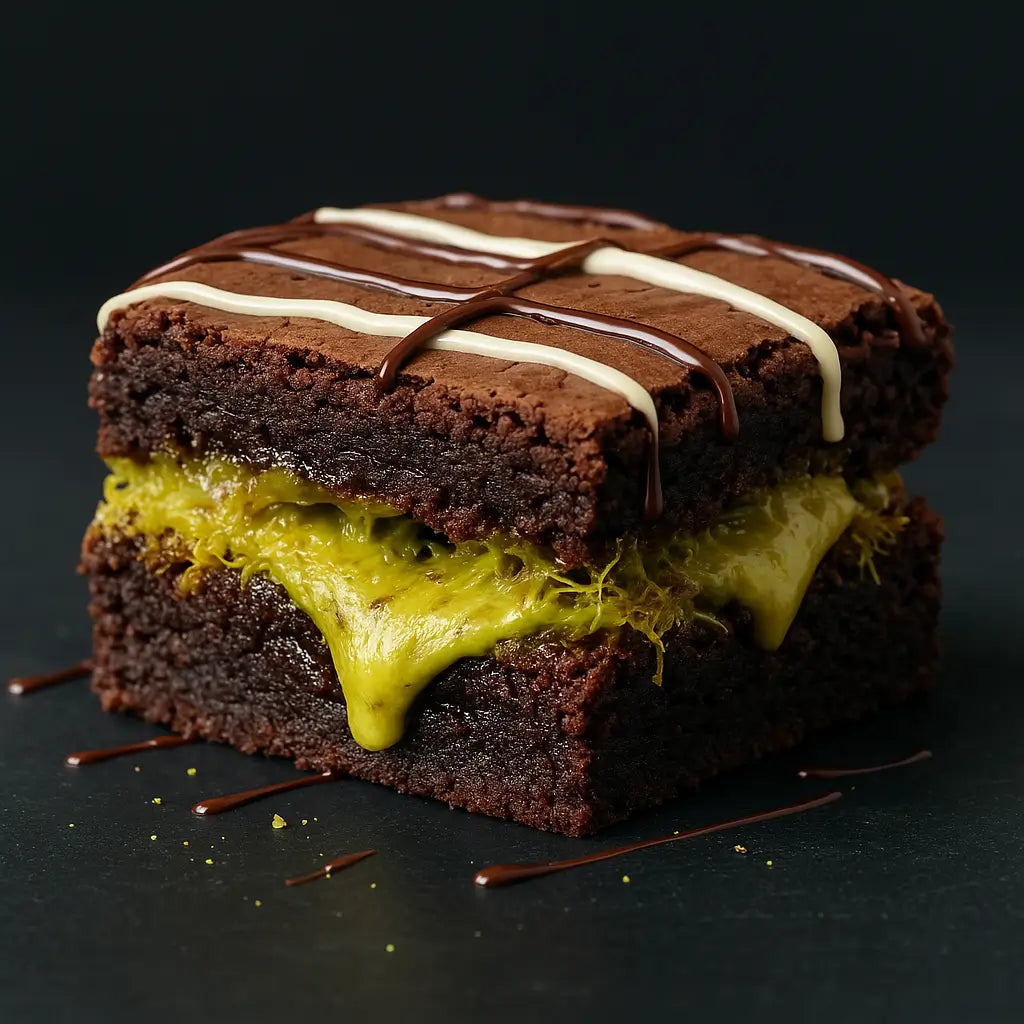 Knafeh Dark Chocolate Brownie