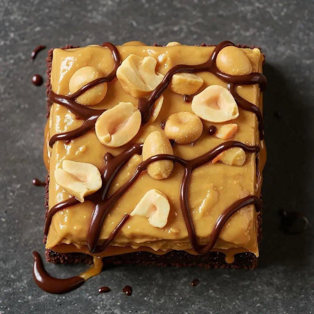 Loaded Peanut Butter Brownies - Brownie Heaven