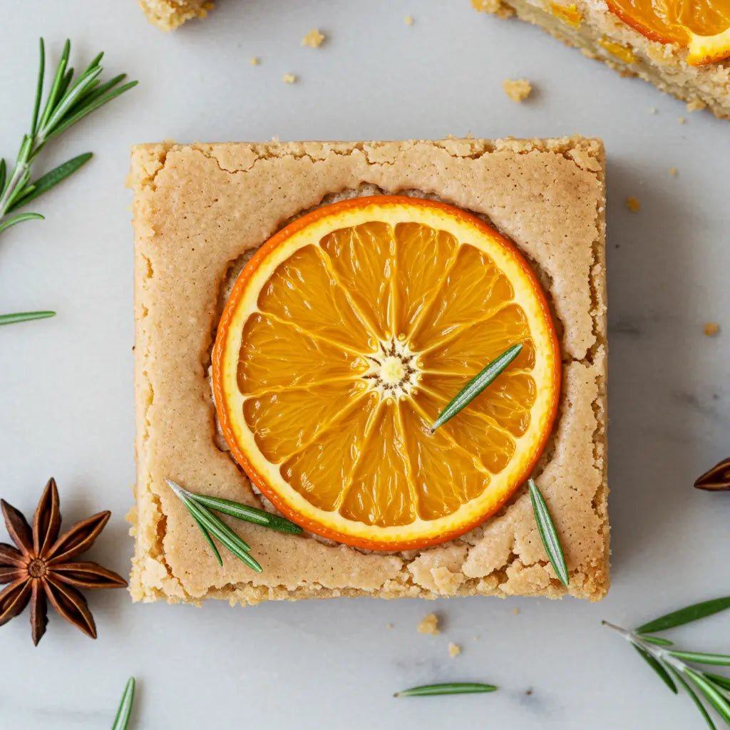 Orange Infused with Star Anise Rosemary & Honey Blondie ššæ - Brownie Heaven