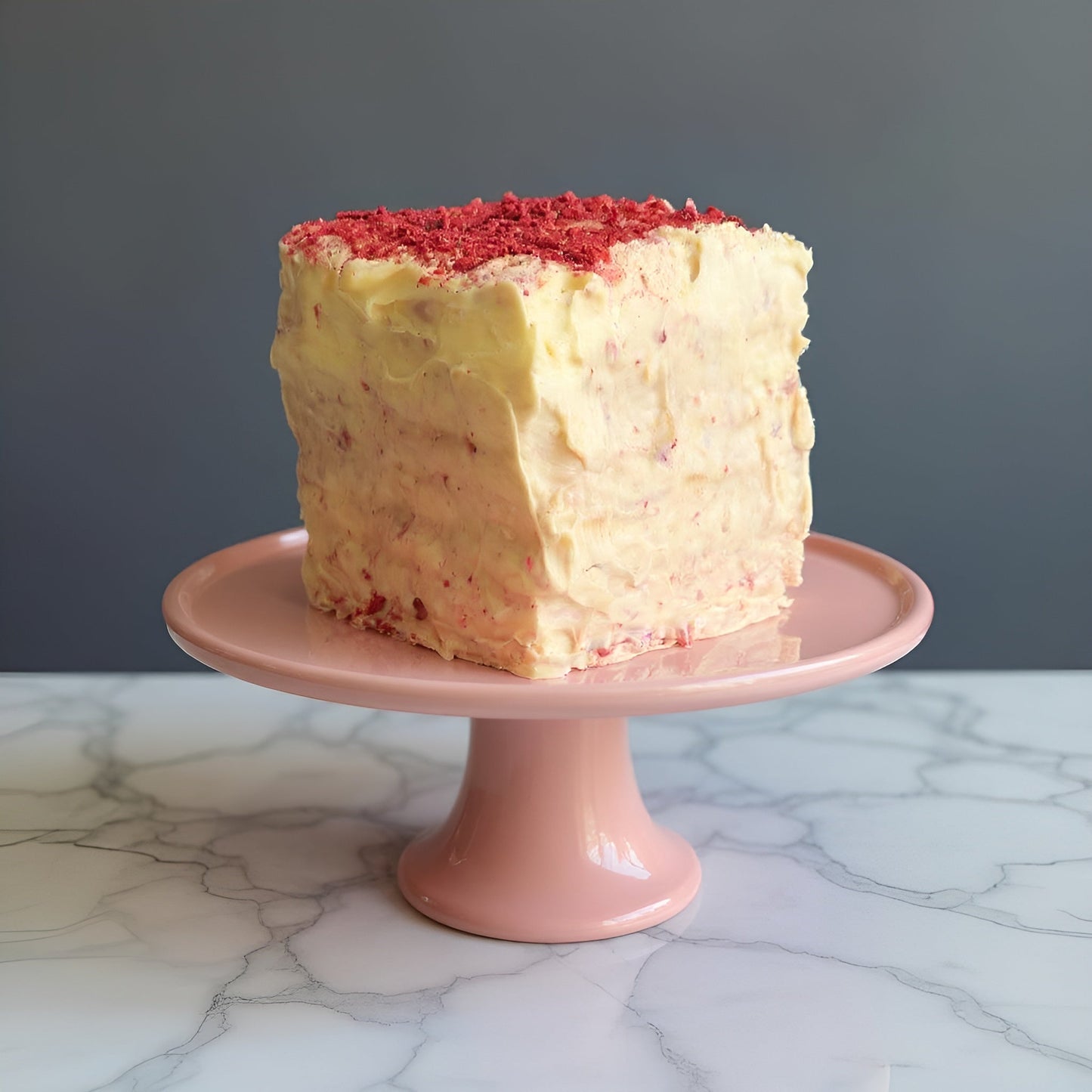 The Trunchbull’s Strawberries & Scream Blondie Cake🍓 - Brownie Heaven