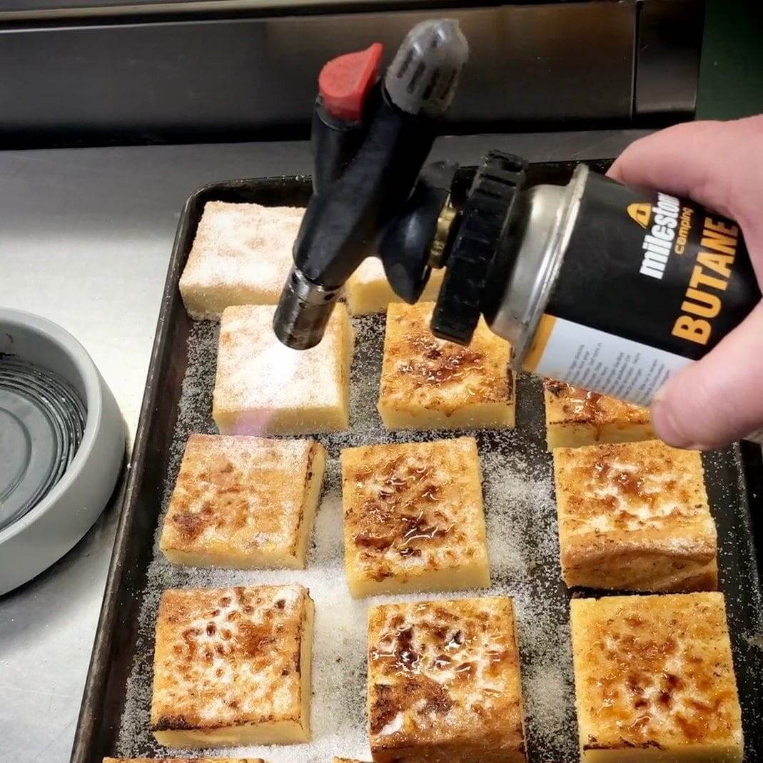 White Belgium Chocolate Blondies - Mixed Crème Brûlée White Chocolate Blondie