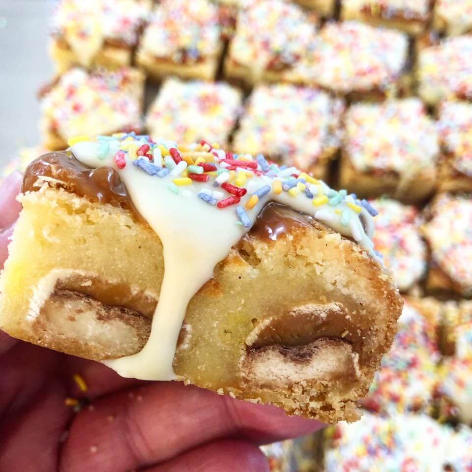 White Chocolate Blondies - Stixillionaires Blondies