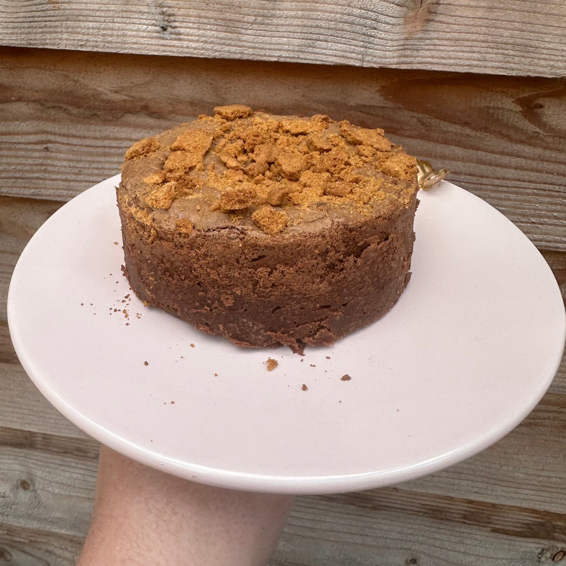 Biscoff Fondant Brownie Pudding