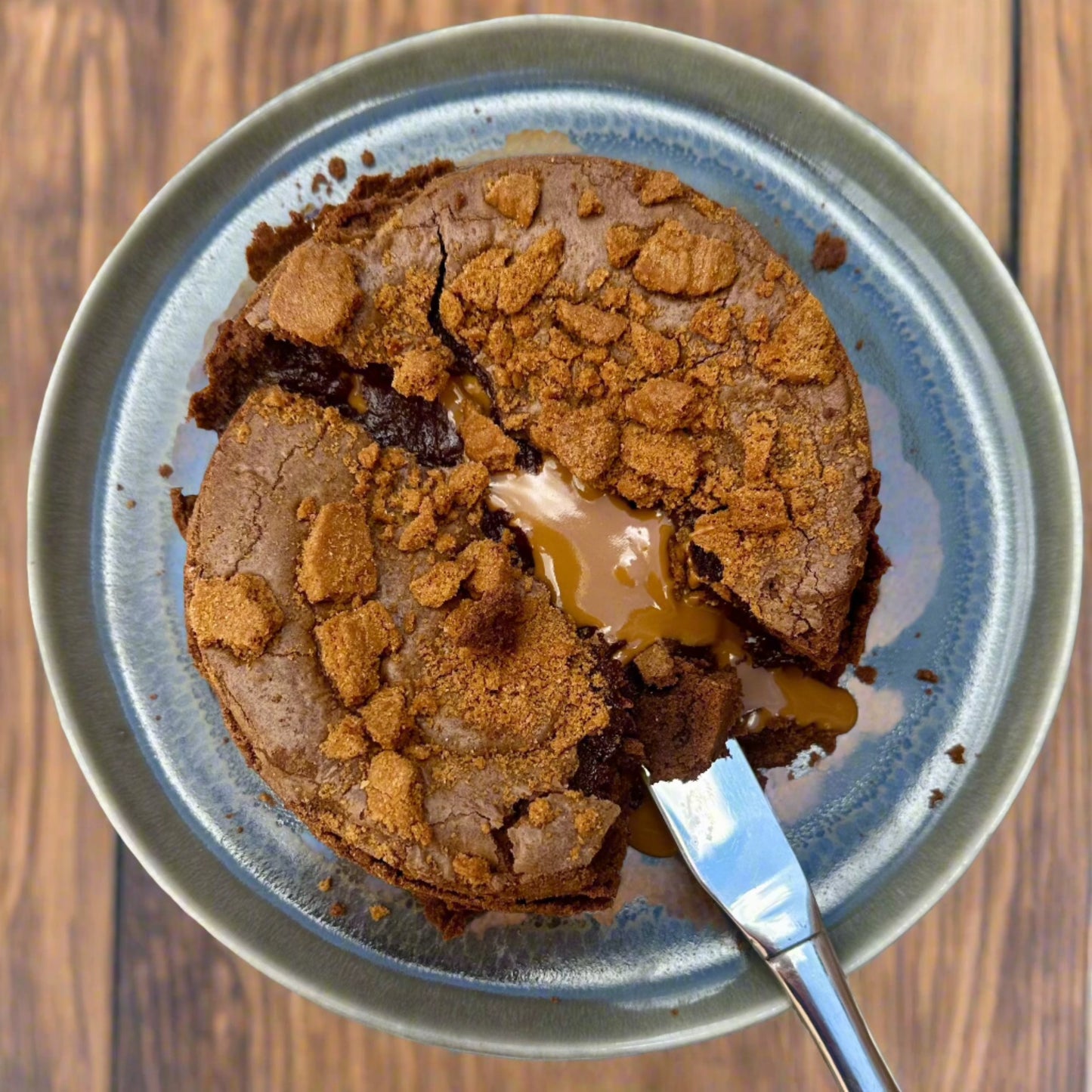 Biscoff Brownie Fondant Pudding