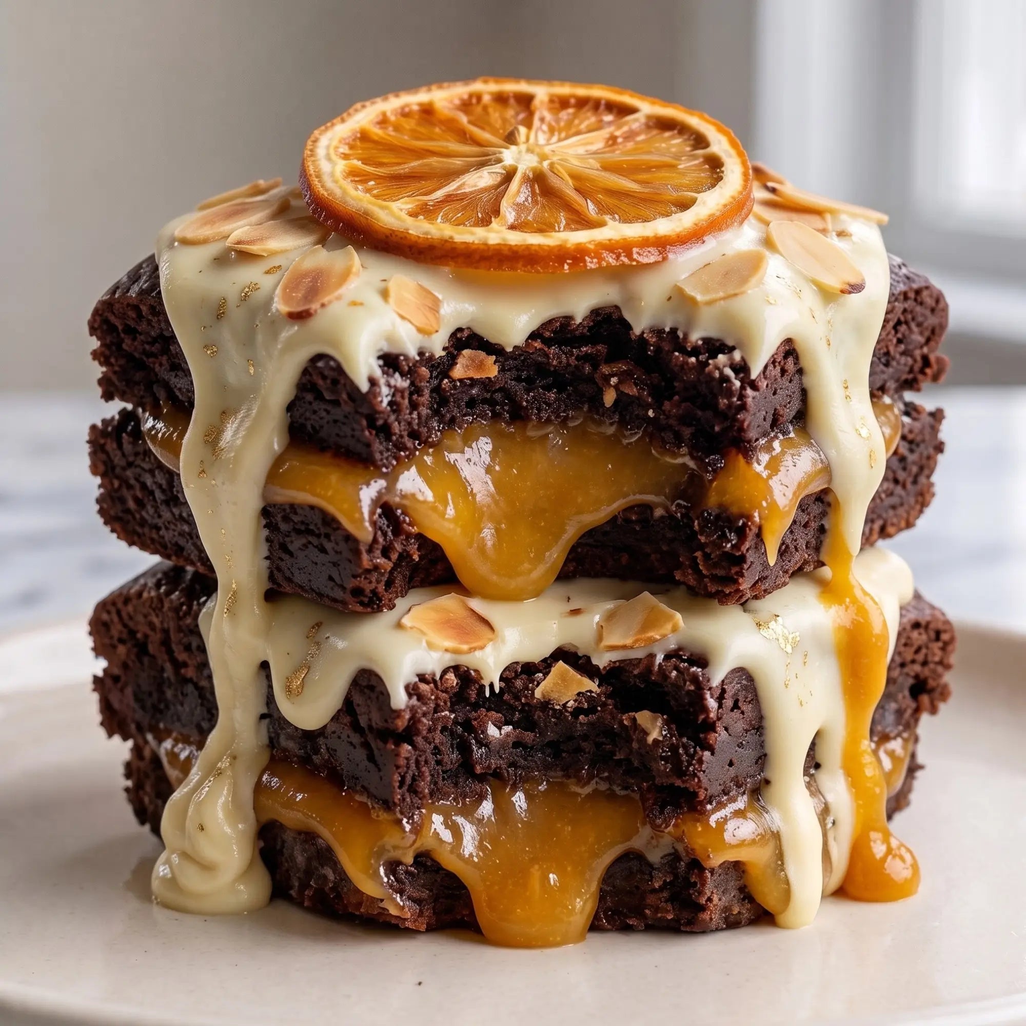 Orange Curd Bakewell Blondie – A Dark Chocolate Twist on a Peak District Classic 🍊🍫 - Brownie Heaven