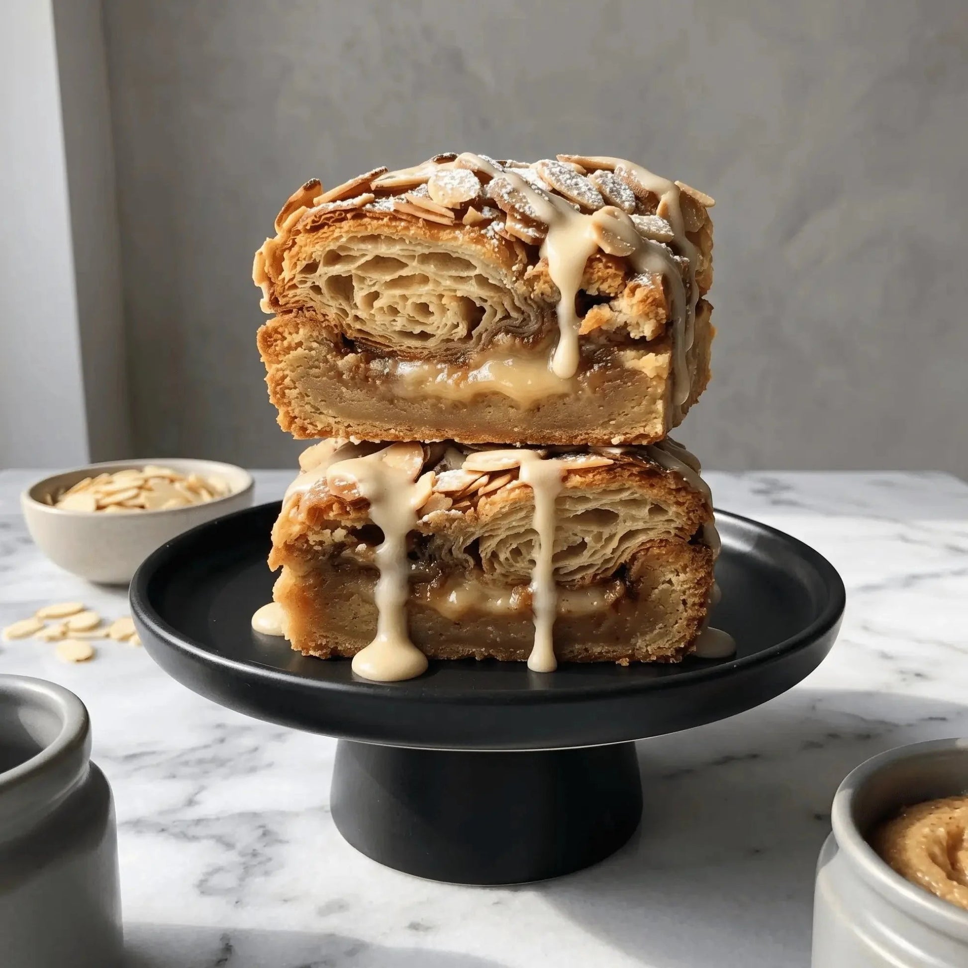 Almond Croissant Blondie - Brownie Heaven