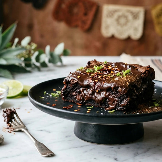Ancho, Cinnamon & Lime Dark Chocolate Brownie 🍋‍🟩🌶️ - Brownie Heaven