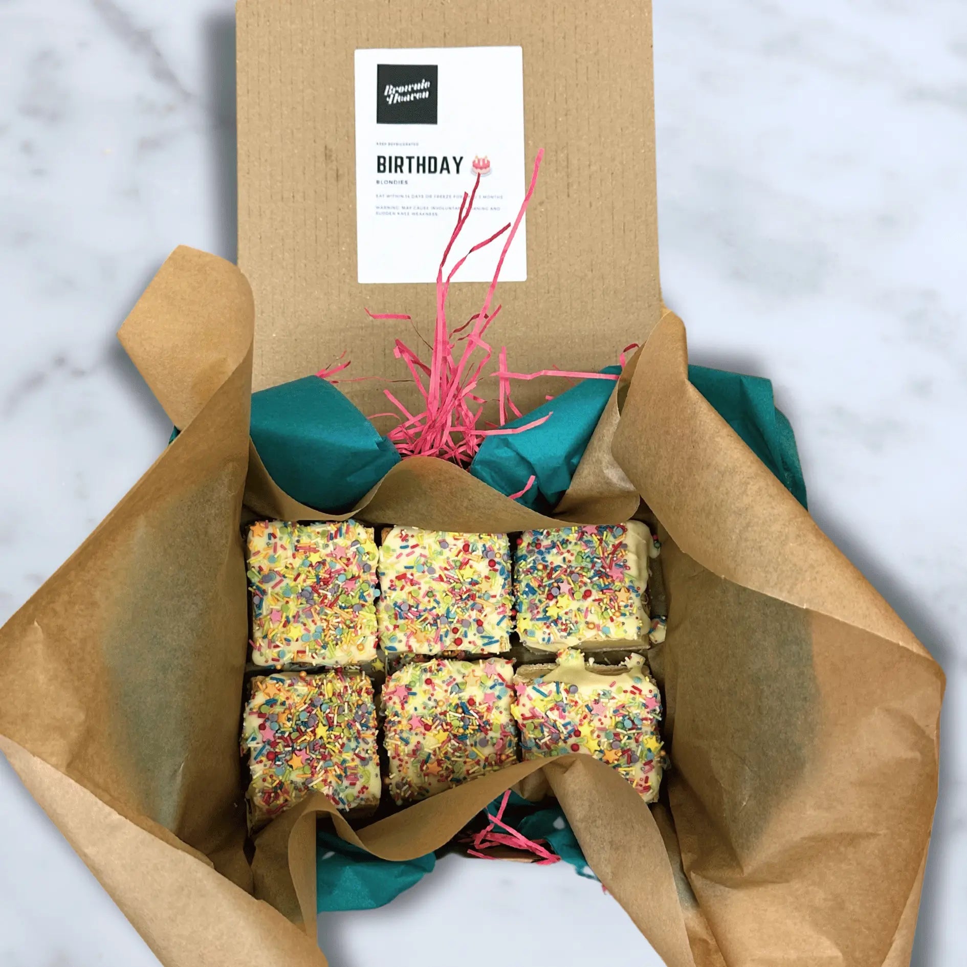Birthday Cake White Chocolate Blondies - A Sweet Celebration in Every Bite 🎉🍰 - Brownie Heaven