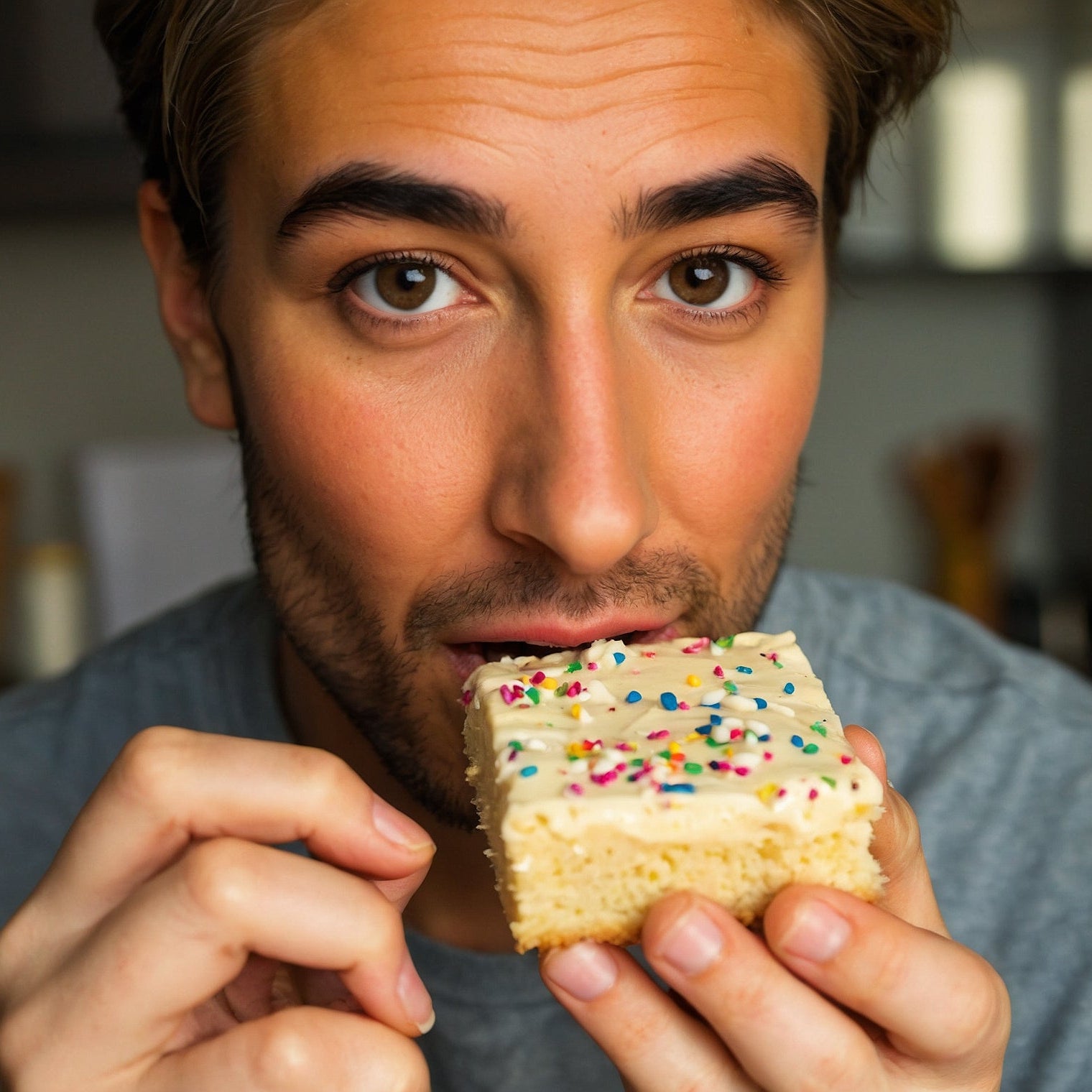 Birthday Cake White Chocolate Blondies - A Sweet Celebration in Every Bite 🎉🍰 - Brownie Heaven