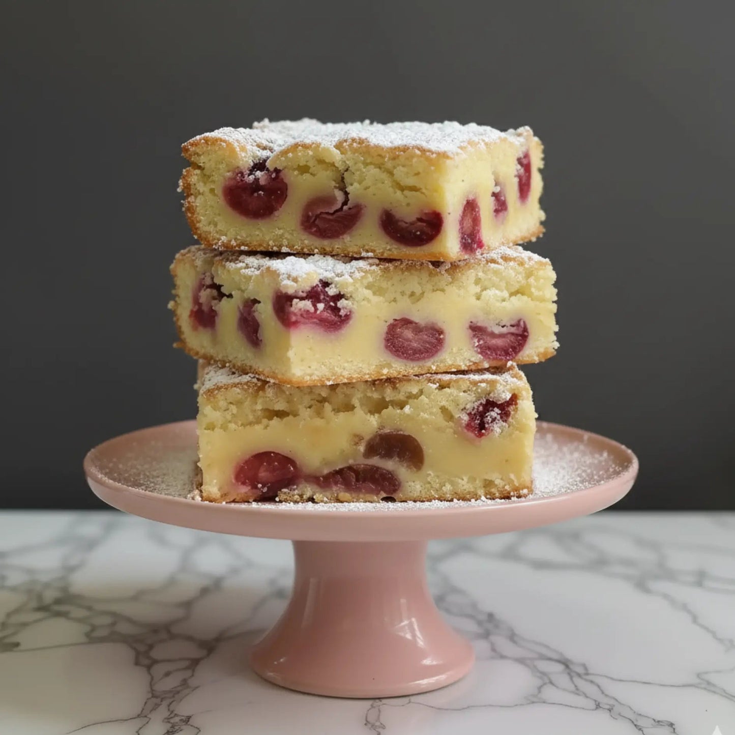 Cherry Cherry Blondies – A Very Cherry Overload 🍒🍒 - Brownie Heaven
