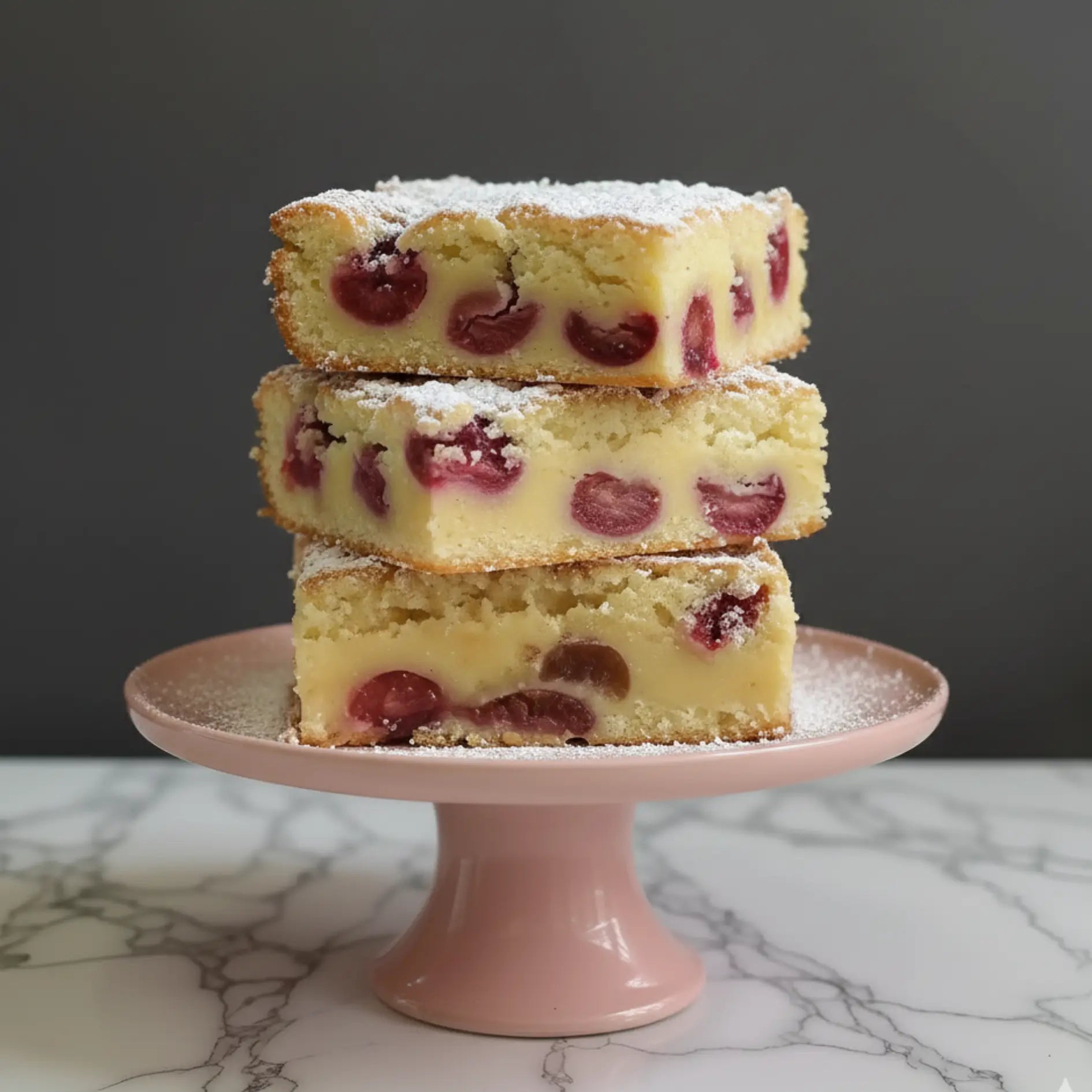 Cherry Cherry Blondies – A Very Cherry Overload 🍒🍒 - Brownie Heaven