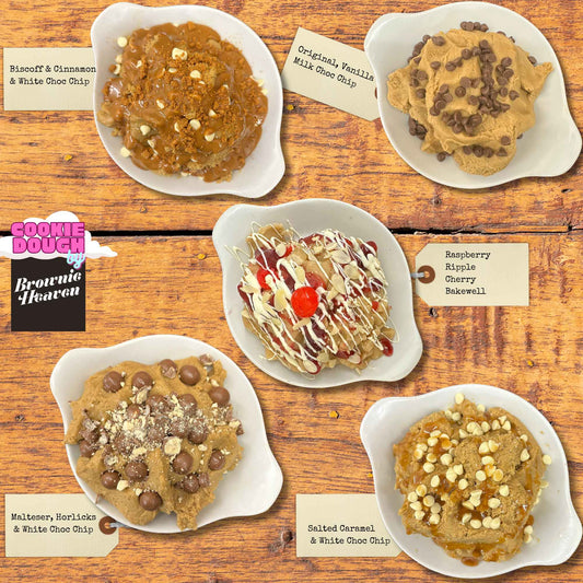 Cookie Dough Tubs - Buy 2 get 1 Free - Delivery 19 Apr 2024 - Brownie Heaven