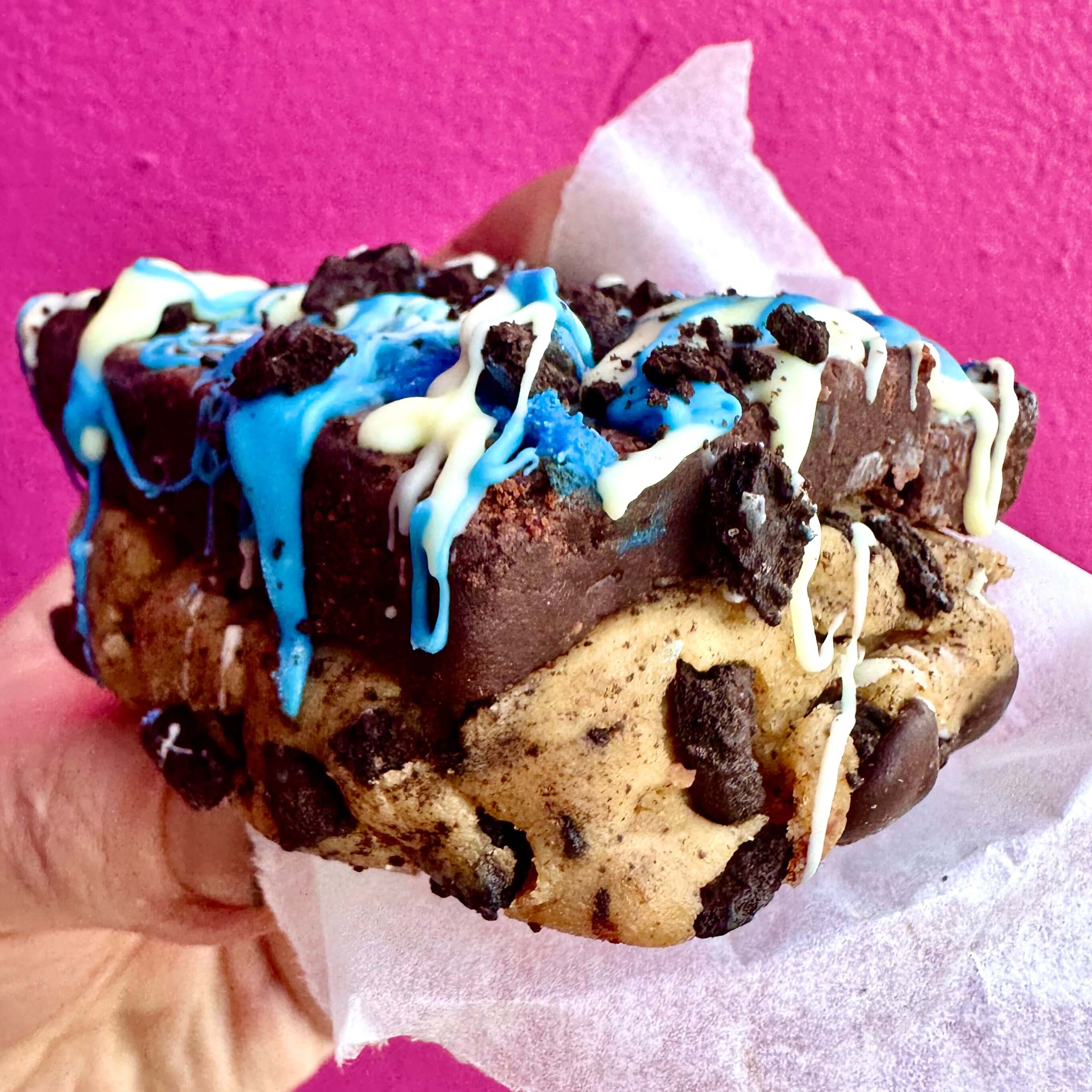 Cookie Monster Dough Brownie – Brownie Heaven