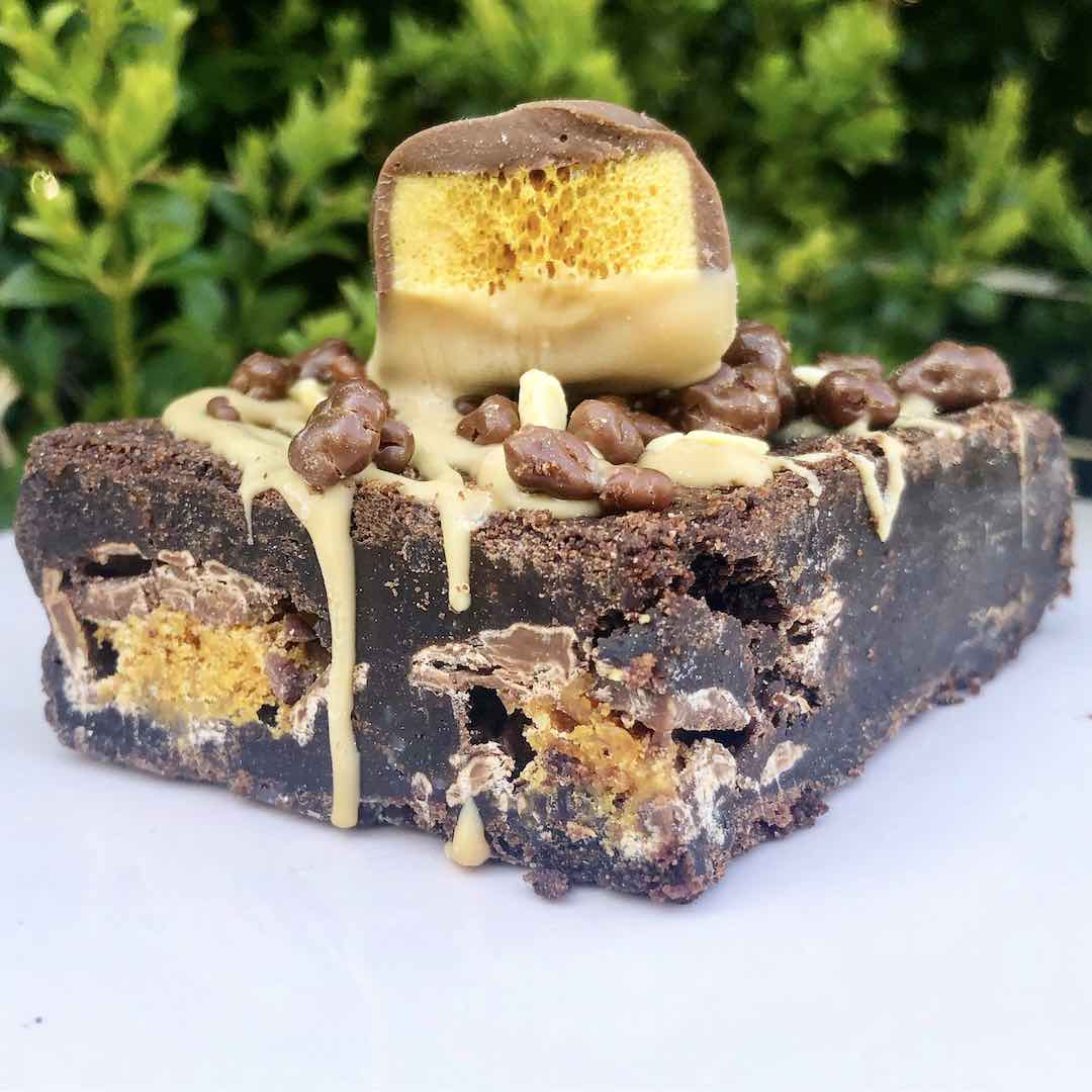 Dark Chocolate Brownies - Crunchie Brownie