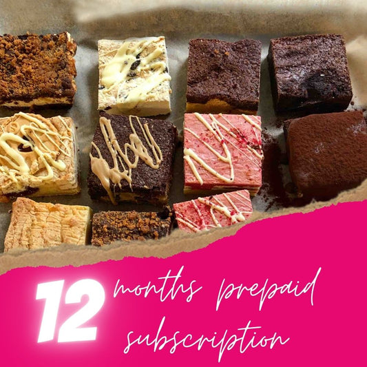 Dark Chocolate Brownies - Mixed Chocolate Brownies - Pre-paid 12 Month Subscription