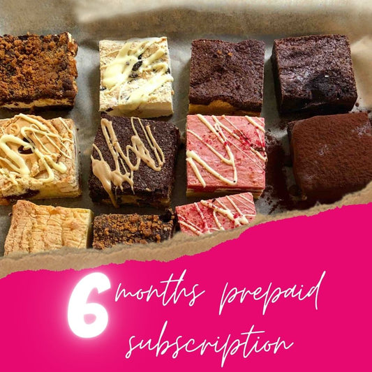 Dark Chocolate Brownies - Mixed Chocolate Brownies - Pre-paid 6 Month Subscription