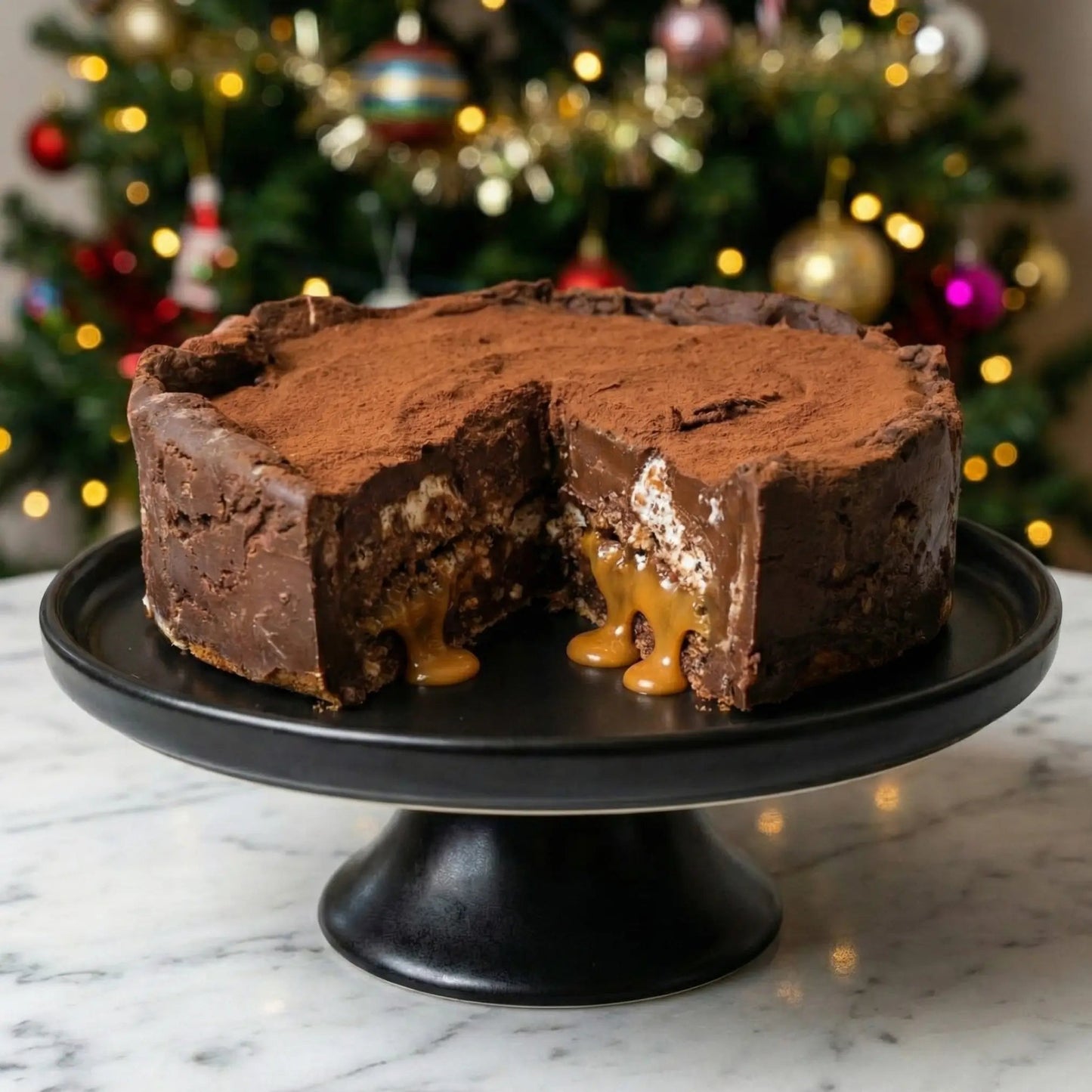 Double Decker Pie - Brownie Heaven