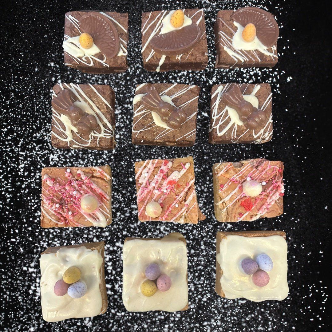 Easter - Mixed Selection Of Easter Brownies