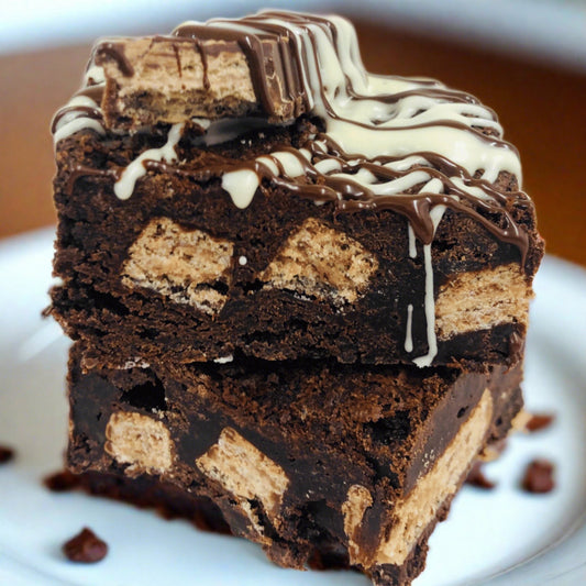 Kit-Kat Brownies - Brownie Heaven