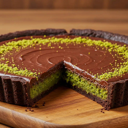 Knafeh (Kunafa) Pistachio Brownie Pie 🍫🌿 - Brownie Heaven