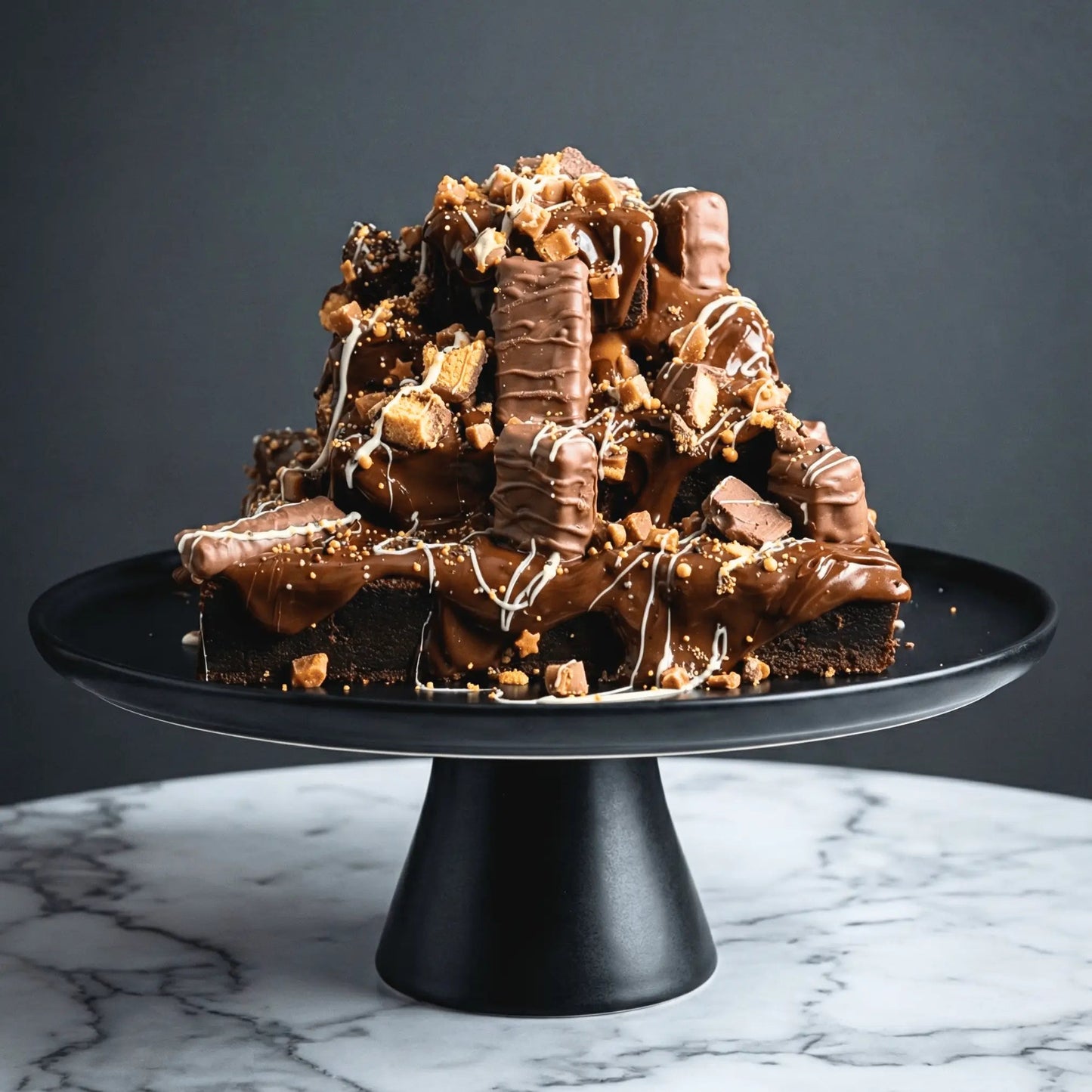 Loaded Brownie Stack Mount with choice of toppings (16 Brownies) - Brownie Heaven