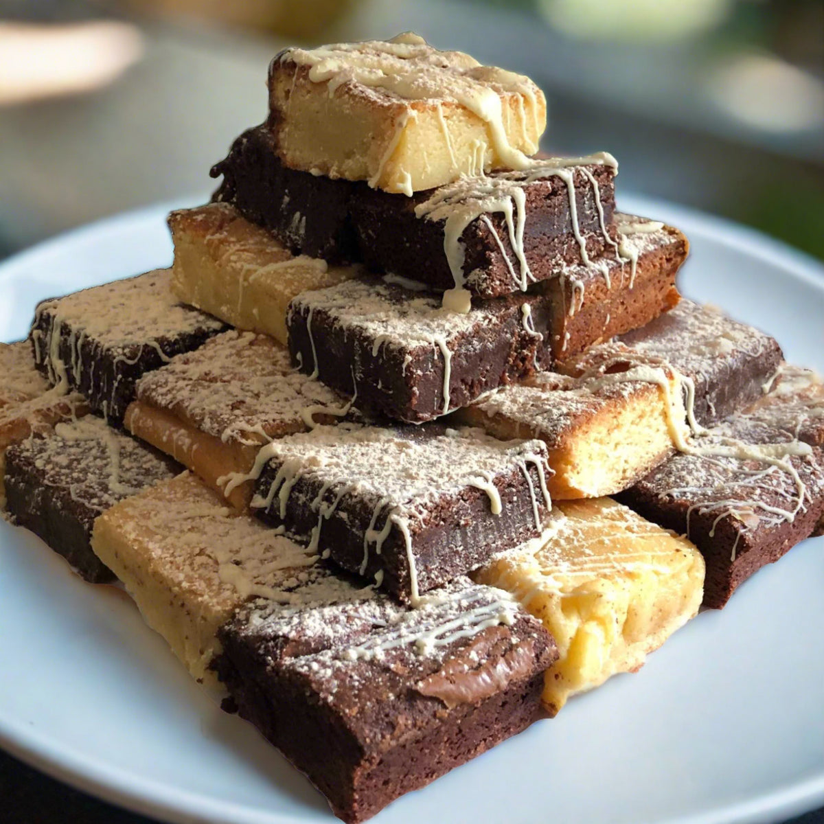 Browine Stack Gemischter Brownie Mountain Stack