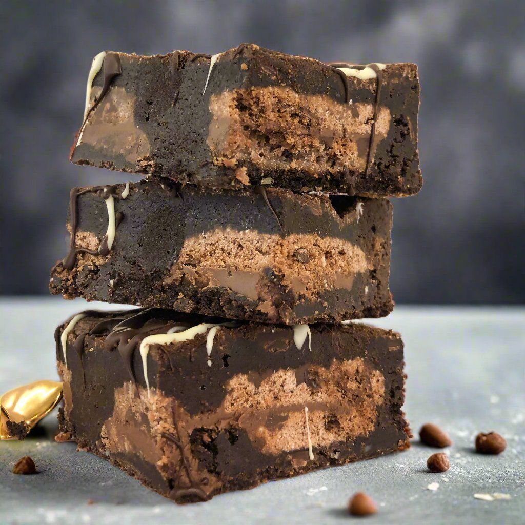 Nutella & Baked Cookie Dough Brownie - Brownie Heaven