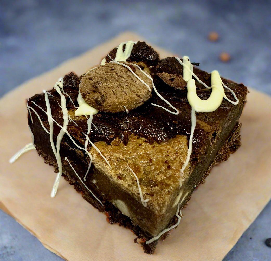 Nutella & Baked Cookie Dough Brownie - Brownie Heaven