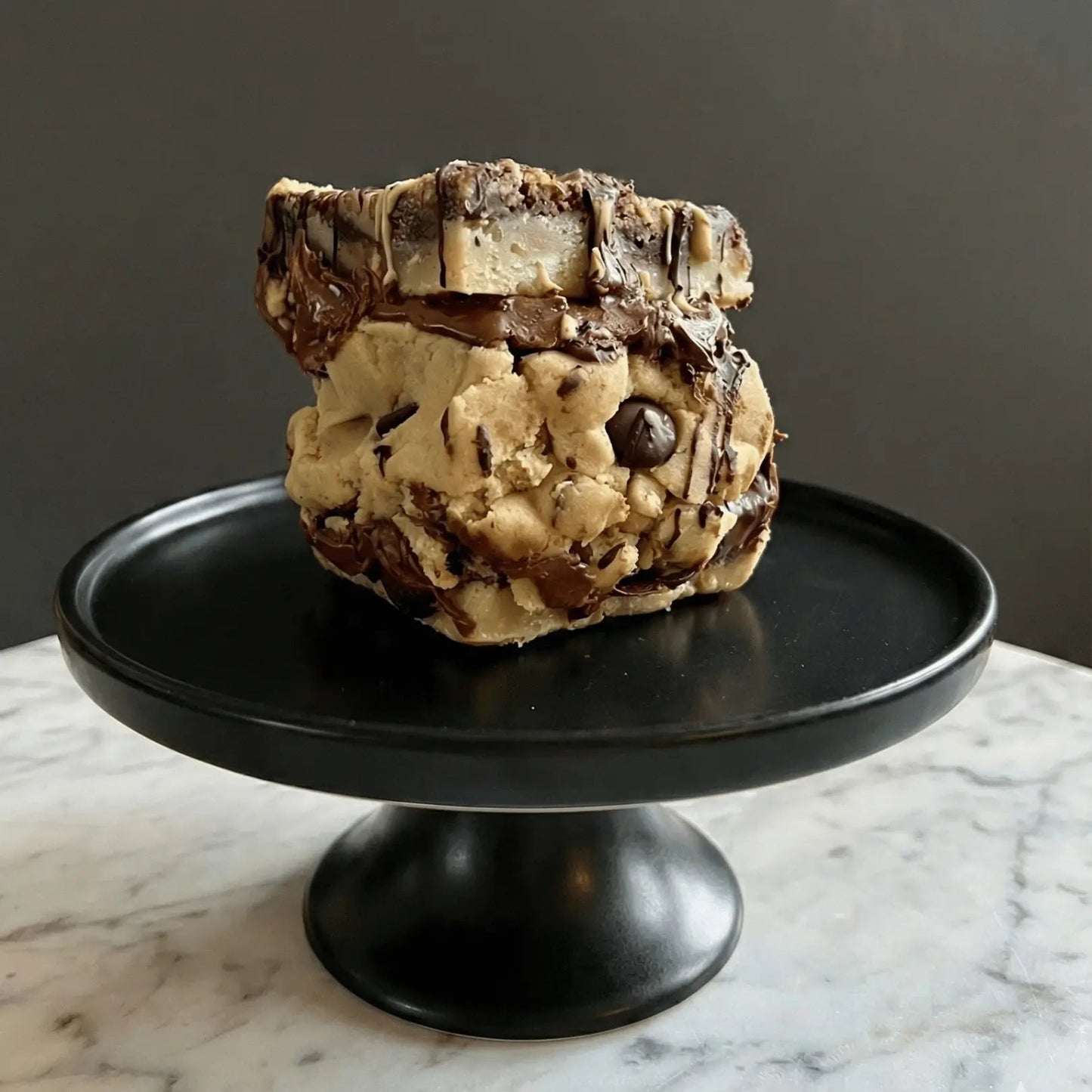 Overstuffed Cookie Dough Banana Bread Blondie - Cookie Dough of the Month - Brownie Heaven