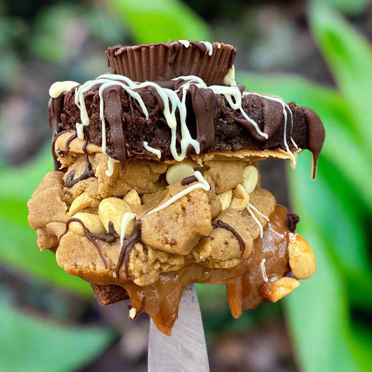 Peanut Butter Cups & Cookie Dough Brownie 🆕 - Brownie Heaven