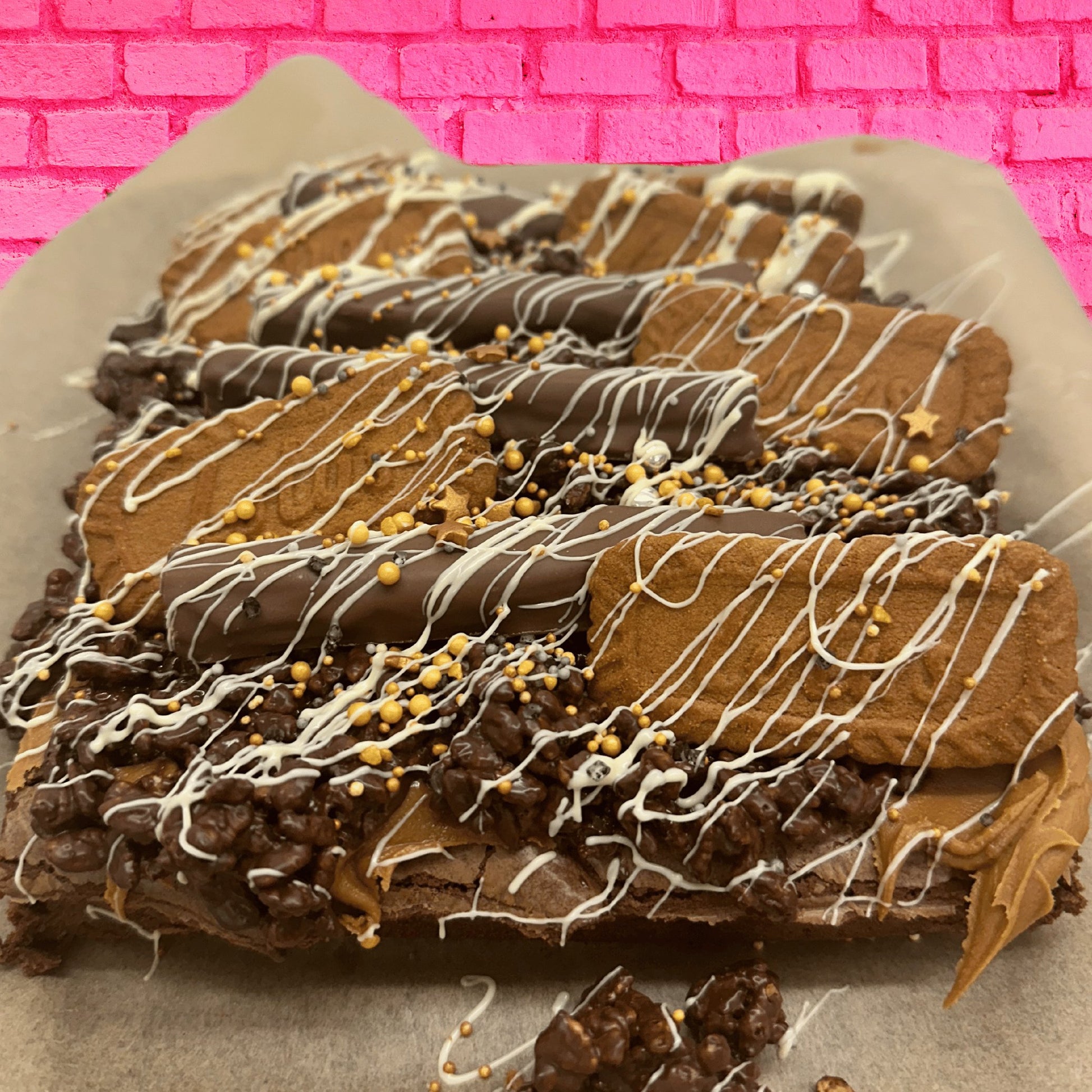 Snap, Scoff & Twirl! Slab - Brownie Heaven