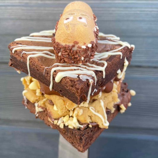 Happy as a Hippo Cookie Dough Brownie 🆕 - Brownie Heaven